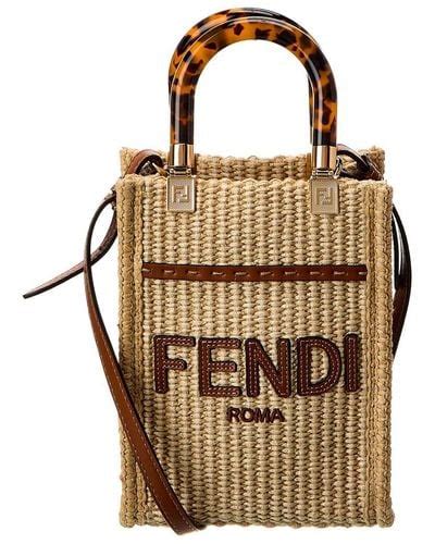 fendi straw|Fendi Beach bag tote and straw bags for Women .